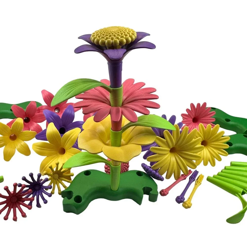 Build A Garden Flower Assembly Kit For‎ Kids Green Toys Dishwasher Safe COMPLETE